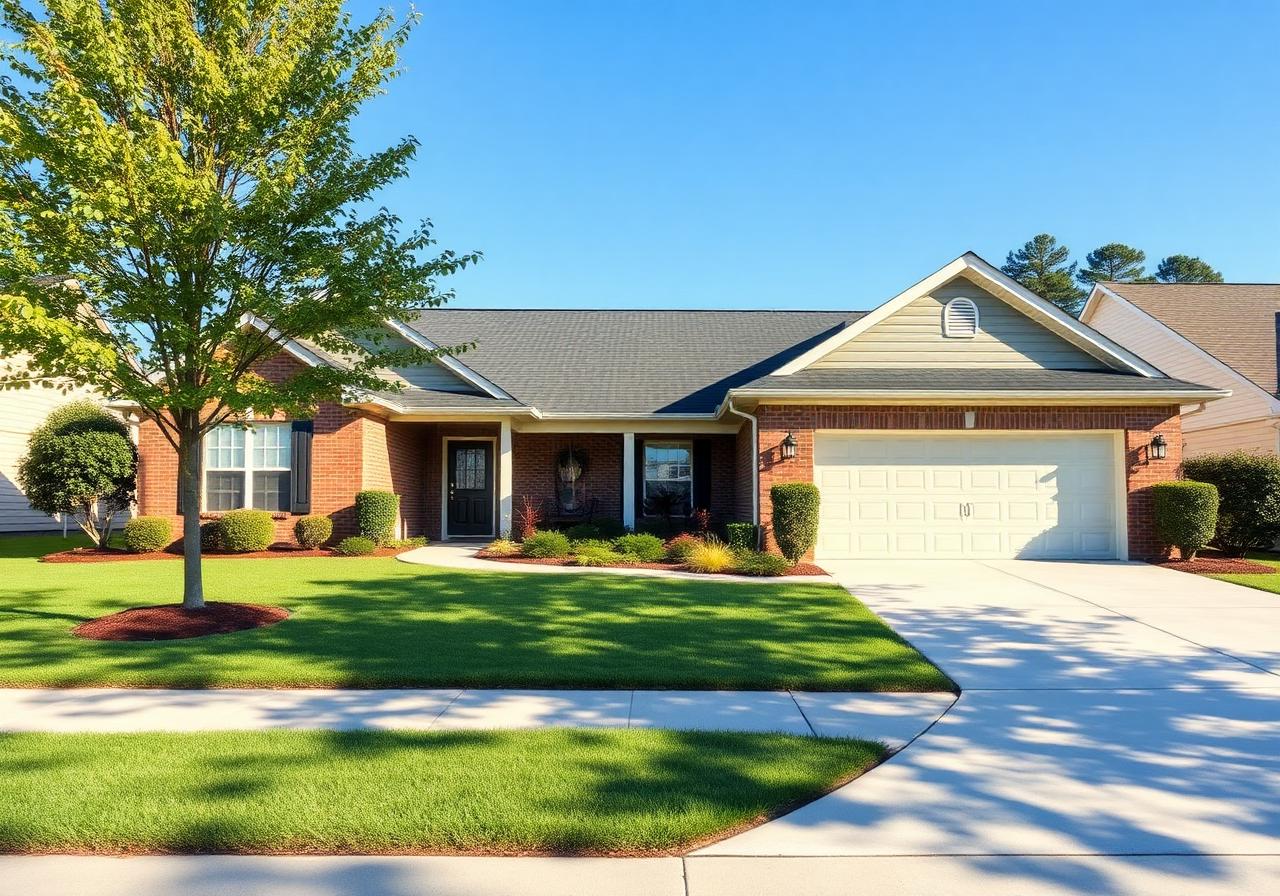 Suburban home in Warner Robins, Georgia served by Bright Path Electric LLC.